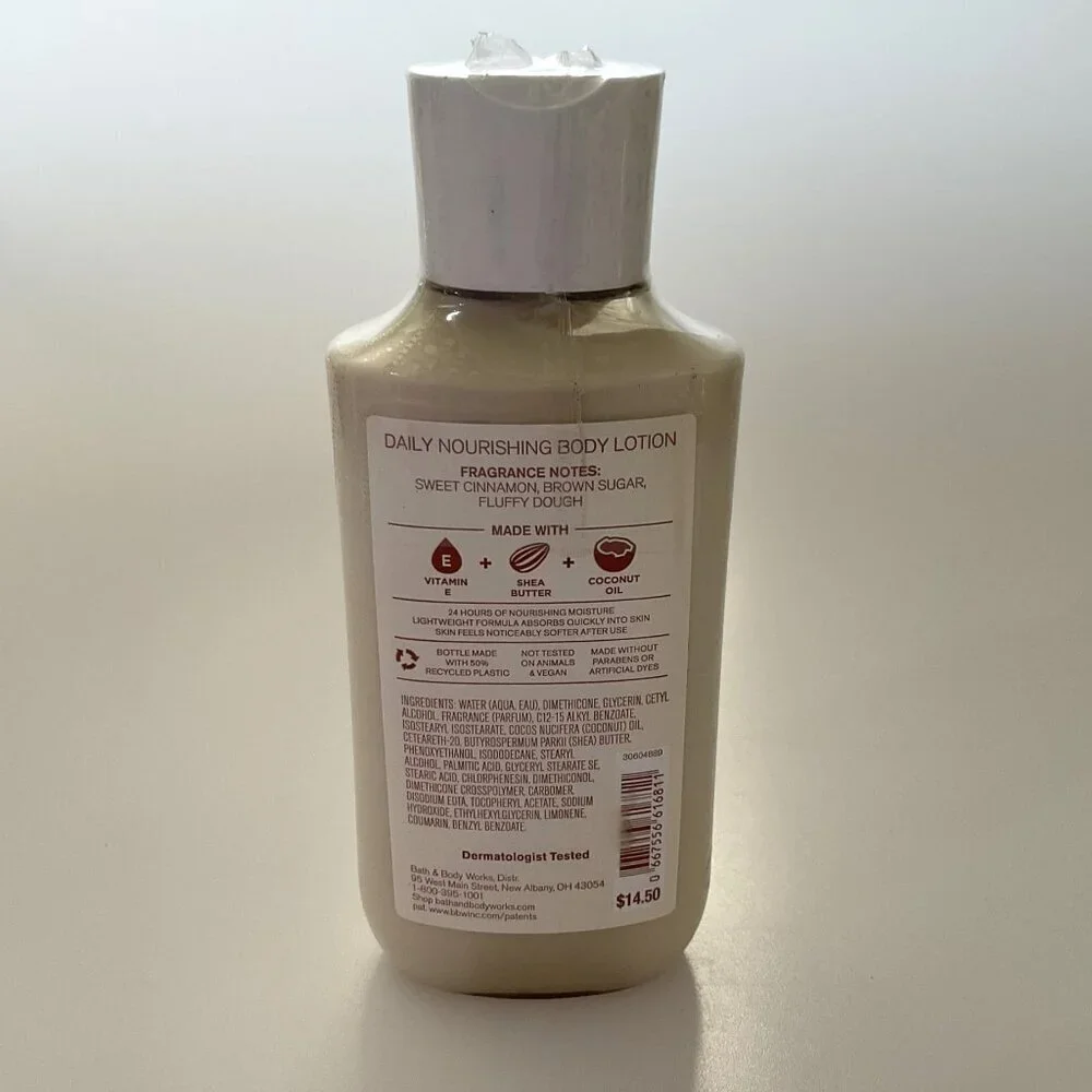 BATH AND BODY CINNAMON DONUT SWIRL SHOWER GEL AND LOTION (SET OF 2) - Picture 4 of 11